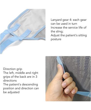Patient Lift Sling 4 Positions 230KG Capacity Transfer Blanket for Bed Positioning and Lifting Breathable Patient Transfer Sling with 3 Directional Grips for Bariatric Nursing X-Large - Buy Online on GoSupps.com