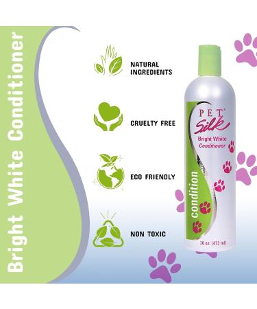 Buy Pet Silk Bright White Pet Conditioner 472 ml - Best International Shipping for Your Pet's Grooming Needs - Buy Online on GoSupps.com