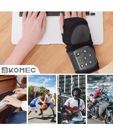 Carpal Tunnel Wrist Brace & Electric Massage Therapy | Hand Massager with Vibration Compression & Heating for Pain Relief & Tendonitis - Buy Online on GoSupps.com
