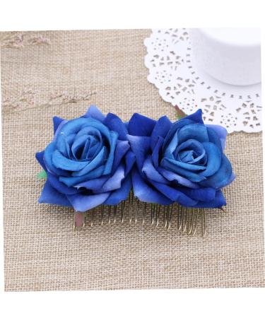 FRCOLOR Bridal Hair Accessories bridal Hair Pin rose flower hair clip tiara rose flower side side hair bridal tiara bridal headpieces for jewelry bride Flower Hair Accessories - Buy Online on GoSupps.com