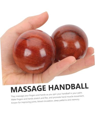 Buy Homsfou 8 STK Wooden Massage Balls - Hand Exercise Gym Training & Relaxation - 5x5cm Stress Relief Globes - Buy Online on GoSupps.com