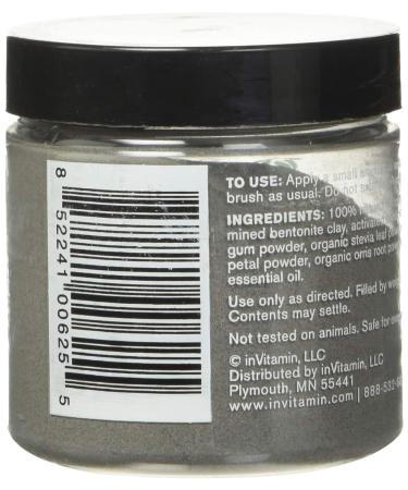 InVitamin Natural Whitening Activated Charcoal Powder - Spearmint Flavor - Buy Online on GoSupps.com
