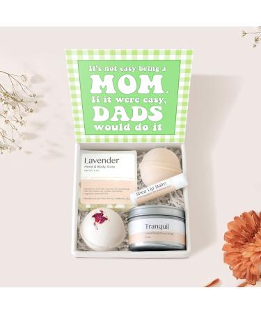 Dear Ava Spa Gifts for Women - Organic Self Care luxury Anti Stress Relaxing Bath and Body Kit Set Basket Box for Her with Heartfelt Card - Funny Mom Dad Gift