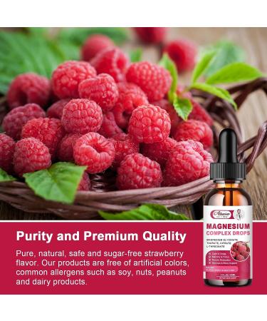 Magnesium Glycinate 500mg Drops Supplement - High Absorption Liquid Blend for Muscles, Sleep, Calm & Energy - 1000mg Magnesium Citrate, Taurate, L-threonate - Buy Online on GoSupps.com
