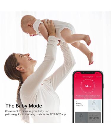 FITINDEX Smart Digital Body Weight Scale with BMI Calculation App - Black Glass - Buy Online on GoSupps.com