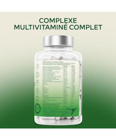 Multivitamines et Min raux -13 Vitamines Adultes dont Vitamine A B C D E K Ashwagandha Rhodiola Rosea 12min raux dont Magnesium Zinc - Complement Alimentaire Multivitamines Homme Femme 120Capsules - Buy Online on GoSupps.com