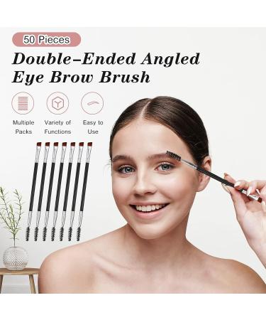 50-Piece Eyebrow Makeup Brush Set for Precision Application and Blending - Buy Online on GoSupps.com