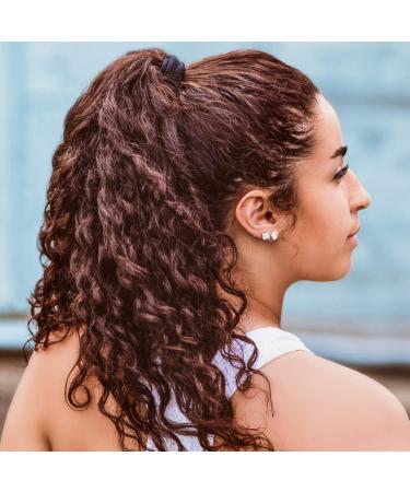 Burlybands Large Hair Ties for Thick Curly Hair - No Slip Seamless Ponytail Holders - Black 3 Pcs - Buy Online on GoSupps.com