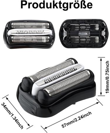 Buy Aisely Electric Razor Head Replacement - Compatible with Braun Series 3 32B - High-Quality Electric Shaver Spare Shear - International Shipping Available - Buy Online on GoSupps.com