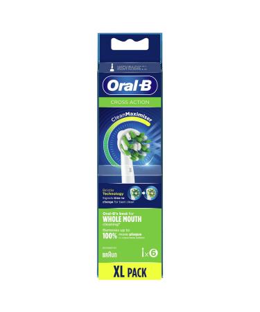 Oral-B CrossAction Toothbrush Head with CleanMaximiser Technology Pack of 6 Counts 33 g - Buy Online on GoSupps.com