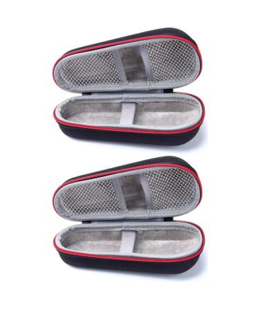 Beaupretty 2Pcs Travel Razor Case Foil Shavers For Men Maquinas De Afeitar Para Hombres Men Razors Trimmer Travel Razor Mens Razor Electric Case Mediumx2pcs Blackx2pcs