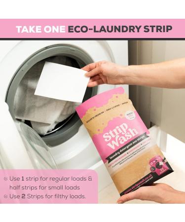 ecoLiving Laundry Detergent Strips (24 Sheets) | Eco-Friendly & Biodegradable | Zero Waste Solution for Sustainable Living - Buy Online on GoSupps.com