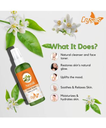 Crysalis Neroli Floral Water 100ml | Pure Citrus Aurantium - Shop Internationally - Buy Online on GoSupps.com