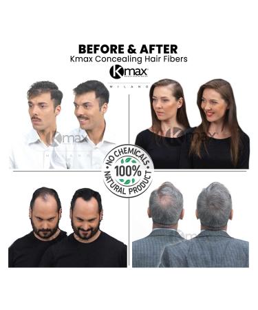 Kmax Hair Fibers - Keratin Hair Loss Concealer (5x3g) - Compact Pocket Size Black - Achieve Fuller Hair Instantly! - Buy Online on GoSupps.com