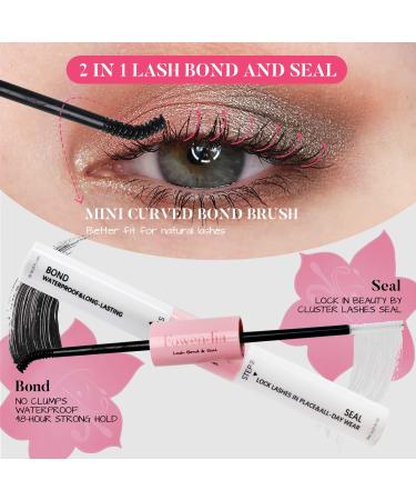 Fowendia DIY Lash Extension Kit - 156 Pcs Eyelash Clusters 10-16mm Mixed with Tweezers, Glue, and Remover - Easy Home Application for Natural-Looking Lash Extensions - Buy Online on GoSupps.com