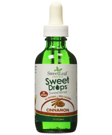 Sweet Leaf Liquid Stevia Sweetner, Cinnamon - 2 oz - Liquid 2 Fl Oz (Pack of 1)