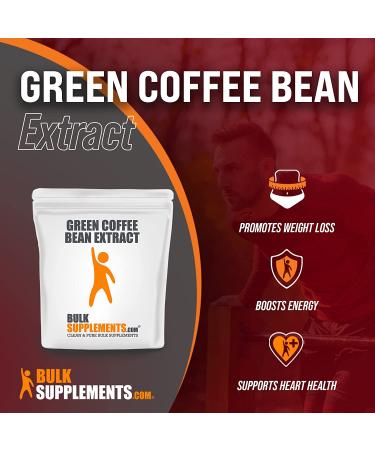 BulkSupplements Green Coffee Bean Extract Powder for Weight Loss - 100g/3.5oz - Green Coffee Supplement for Healthy Weight Management - Buy Online on GoSupps.com