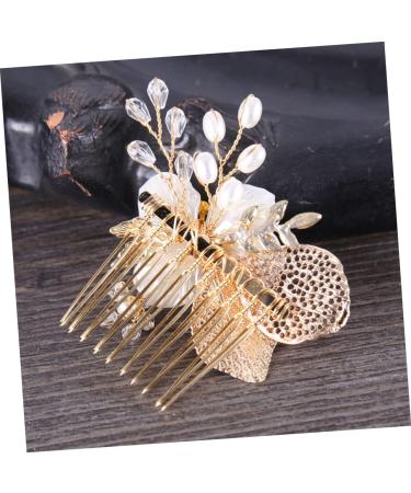 MAGICLULU Comb for Bridal Rhinestone Hair Accessories Bridal Hair Comb Alternative Headpiece Golden Hair Comb Pearl Hair Comb Rhinestone Hair Comb Wedding Bride Comb Hair Comb for Bride - Buy Online on GoSupps.com