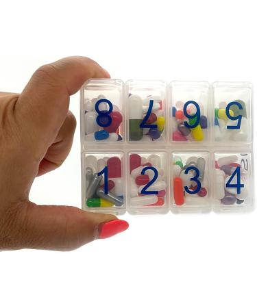 Buy e-Pill 8x Daily Large Weekly Pill Organizer | Clear Vitamin & Medicine Storage | International Shipping Available - Buy Online on GoSupps.com