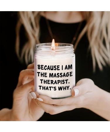 Unique Massage Therapist Gifts - 9oz Vanilla Soy Candle for Graduation | Ideal Presents from Friends - Buy Online on GoSupps.com