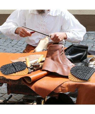 Durable Shoe Sole Repair - 2 Pairs Rubber Replacement for Sports & Leather Shoes (Black Heel - Buy Online on GoSupps.com