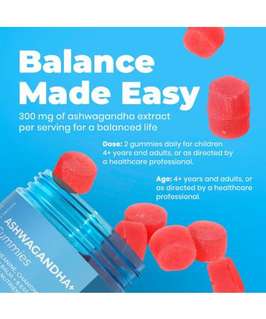 DR. MORITZ Ashwagandha Gummies for Calm Relaxation and Immune Support - Ashwagandha for Women and Men - with L-Theanine - Sugar Free and Non-GMO (120 Count) 120 Count (Pack of 2) - Buy Online on GoSupps.com