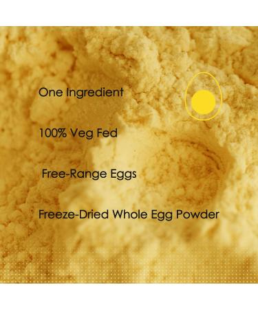 ORGFUN Whole Eggs Powder - 100% Pasteurized Made in USA - 8.82 Oz - Ideal for Baking - Buy Online on GoSupps.com