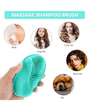 HEALLILY Baby Silicone Bath Brush for Cradle Cap | Soft Hair Massage Scalp Massager for Newborns, Toddlers, Kids | Shower Green - Buy Online on GoSupps.com