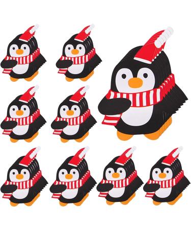  Rosixehird Rosixehird 50 Pcs Christmas Lollipop Paper Cards Christmas Decorations Santa Penguin Christmas Lollipop Christmas Decoration Packaging - Buy Online on GoSupps.com