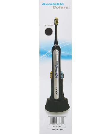Buy Pyle Health Ultrasonic Rechargeable Electric Toothbrush - 3 Modes Timer 2 Brush Heads - Ideal for Kids Teens & Adults - PHLTB41BK - Buy Online on GoSupps.com