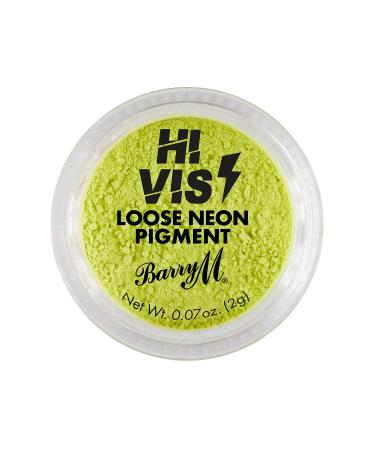 Barry M Cosmetics Hi Vis Neon Matt Water Activated Pigment Color Yellow Static
