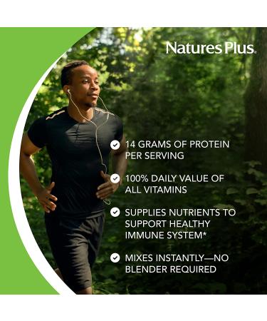 NaturesPlus SPIRU-TEIN Chocolate 5lb (Pack of 2) | Plant-Based Protein Shake | Non-GMO, Vegetarian, Gluten-Free | 162 Servings - Buy Online on GoSupps.com