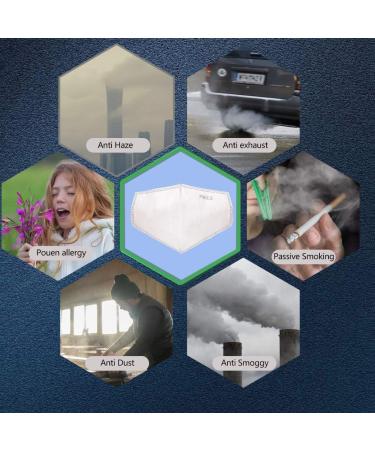 30PCS 3D PM2.5 Activated Carbon Filter Insert for Adults - Five Layers, Dustproof & Replaceable - Larger Protection Area - Buy Online on GoSupps.com