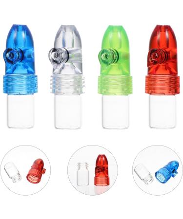 Beaupretty Portable Medicine Case Glass Pi ll Organizer 4pcs 53mm Trip Travel Outdoor Medication Bottles Mini Empty Vials Carry Storage Container Glass Mini Tablet Holder Box A Assorted Color 1 5.30X2.00X1.60CM - Buy Online on GoSupps.com