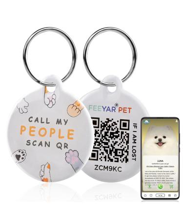 Personalized dog stamps dog brand with engraving QR code Address support for dogs and cats day with changeable pet online profile dog day name supporter location Senden (2PCS-30MM) - Buy Online on GoSupps.com