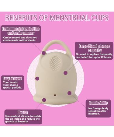 Menstruation Cup Set - Includes Sterilizer Storage Bag & Manual | Safe for Sports & Swimming | Eco-Friendly Solutions for Every Flow - Buy Online on GoSupps.com