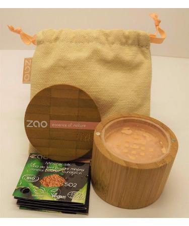 Zao - Bamboo Mineral Silk - Mineral Powder - No. 502 / Pinkish Beige - 13.5 g