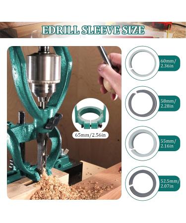 YUCHENGTECH Bench Drill Locator Set - Woodworking Mortiser Square Hole Chisel Drilling Machine with 4 Bits Steel - Buy Online on GoSupps.com