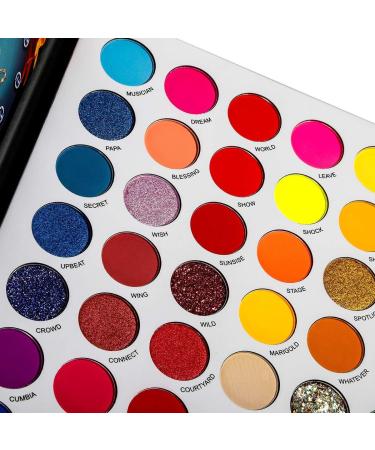 Neon Eyeshadow Palette 54 Colors Highly Pigmented Matte Shimmer Glitter Vibrant Blacklight Makeup Palettes Glow in the Dark Makeup Blendable Waterproof Rainbow Uv Hypoallergenic Makeup Pallet - Buy Online on GoSupps.com