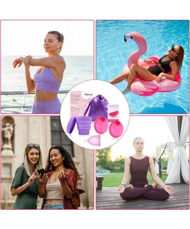 Buy Mhduyeg 3-Piece Menstrual Disc Set - Soft Menstrual Cup with Sterilization Cup & Storage Bag | International Shipping - Buy Online on GoSupps.com