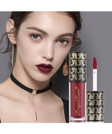 12Pcs Dark Liquid Lipstick Matte Sets  24-Hour Smudge Proof Long Lasting Matte Lipstick Lip Stain Lip Gloss Set-White/Red/Vampire/Green/Black/Chocolate/Purple/Nude/Blue - Buy Online on GoSupps.com