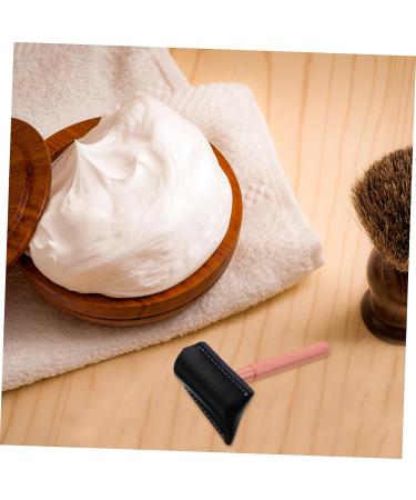 Minkissy Razor Holster - PU Leather Case for Safety & Travel Razors | Protective Cover for Home & Travel - Buy Online on GoSupps.com