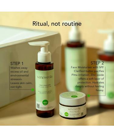 Face Cleanser Pitta | Sensitive & Inflamed Skin | Cooling Gel-Based Cleanser with Sariva Manjishtha & Turmeric | Dosha-Balancing Pitta Skincare | Non-Drying Gentle & Soothing | 100ml - Buy Online on GoSupps.com