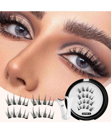 Reusable Magnetic Eyelashes Lashes Natural Looking With Applicator - Easy To Apply Lightweight Reusable No Glue Needed Lashes For All-Day Comfort - Buy Online on GoSupps.com