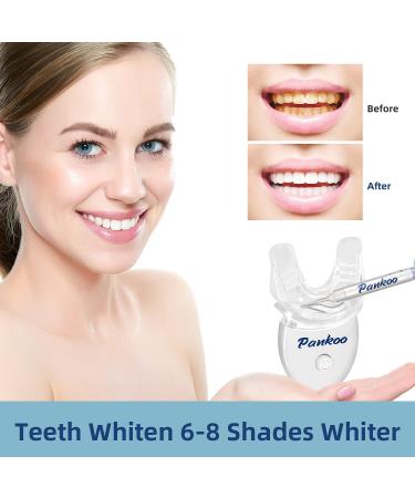 Teeth Whitening Kit with LED Light - 10X Whitening Gels, 2 Mouth Trays | Fast Results in 15 Minutes | No Sensitivity | 1-9 Shades Whiter in 1-2 Weeks - Buy Online on GoSupps.com