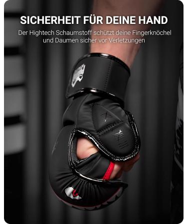 Phantom MMA Gloves APEX | Professional Sparring Boxing & Freefight Gloves - Black S/M | International Shipping - Buy Online on GoSupps.com