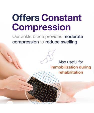 Armor Elastic Compression Ankle Brace - Adjustable Warming & Micro-Massage - Ideal for Men & Women | International Shipping Available - Buy Online on GoSupps.com