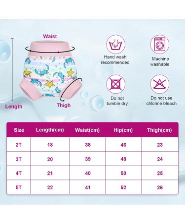 Flyish Direct Reusable Swimming Diaper for Babies | Waterproof Swim Diaper for Boys & Girls | S/5T XL/5T (4-5 Years) - Purple - Buy Online on GoSupps.com