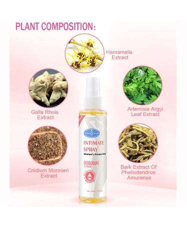Aichun Beauty Intimate Spray 100ml - pH Balanced Deodorant for Armpits, Feet, and Private Parts - Eliminates Odor, Tightens Vagina, and Promotes Freshness - Buy Online on GoSupps.com