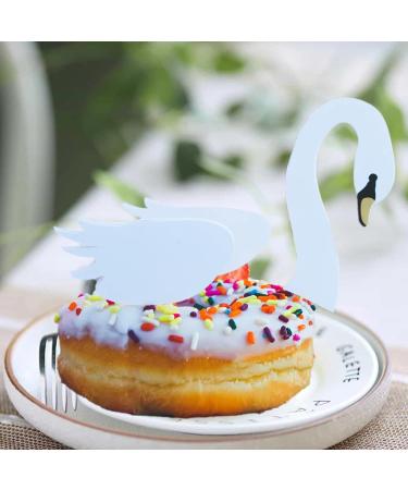 Swan and Flamingo Shaped Cupcake Topper for Birthday and Celebration Cake Decorations Red - Buy Online on GoSupps.com